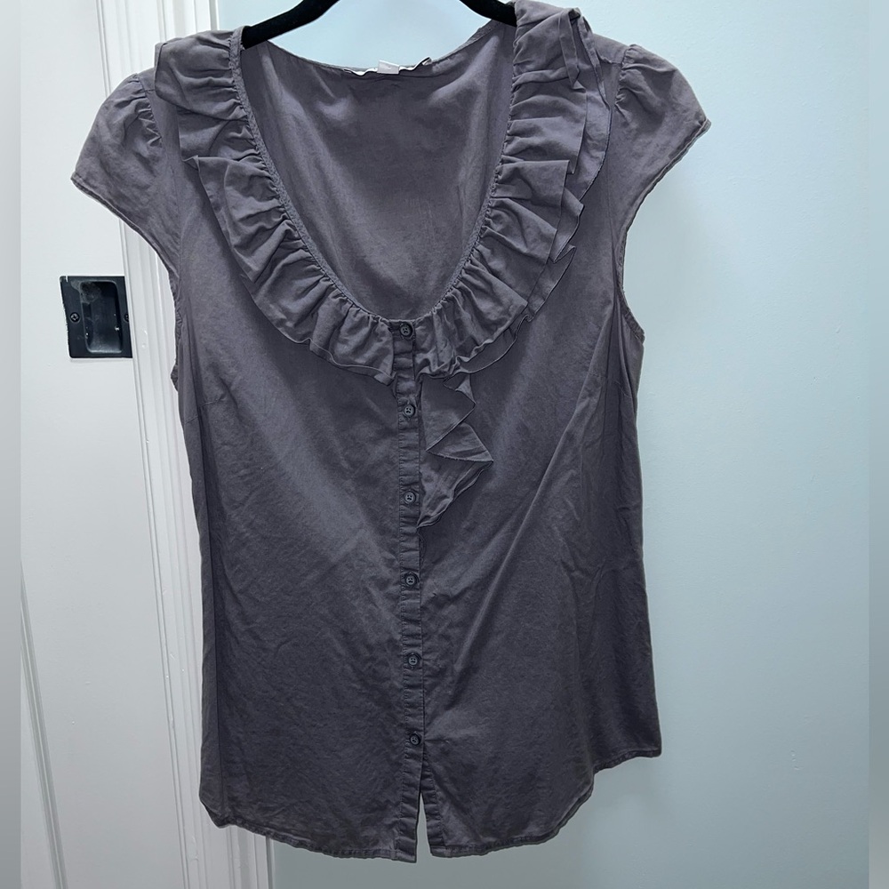 Loft grey blouse